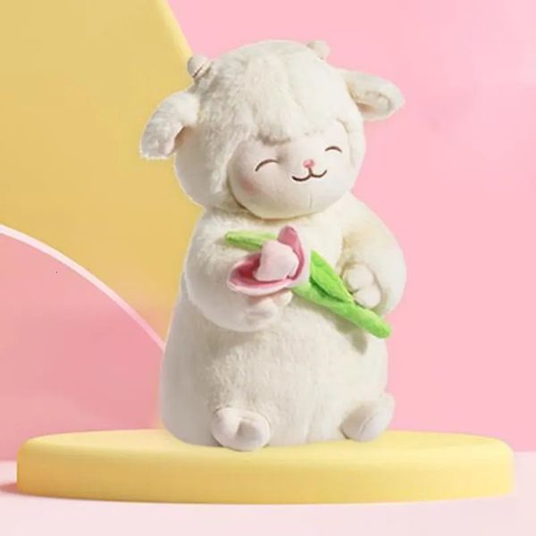 Stuffed Plush Animals Plush Dolls Childrens sweet white sheep plush toys soft tulips cute animal gifts birthdays and Christmas 231012 S24122