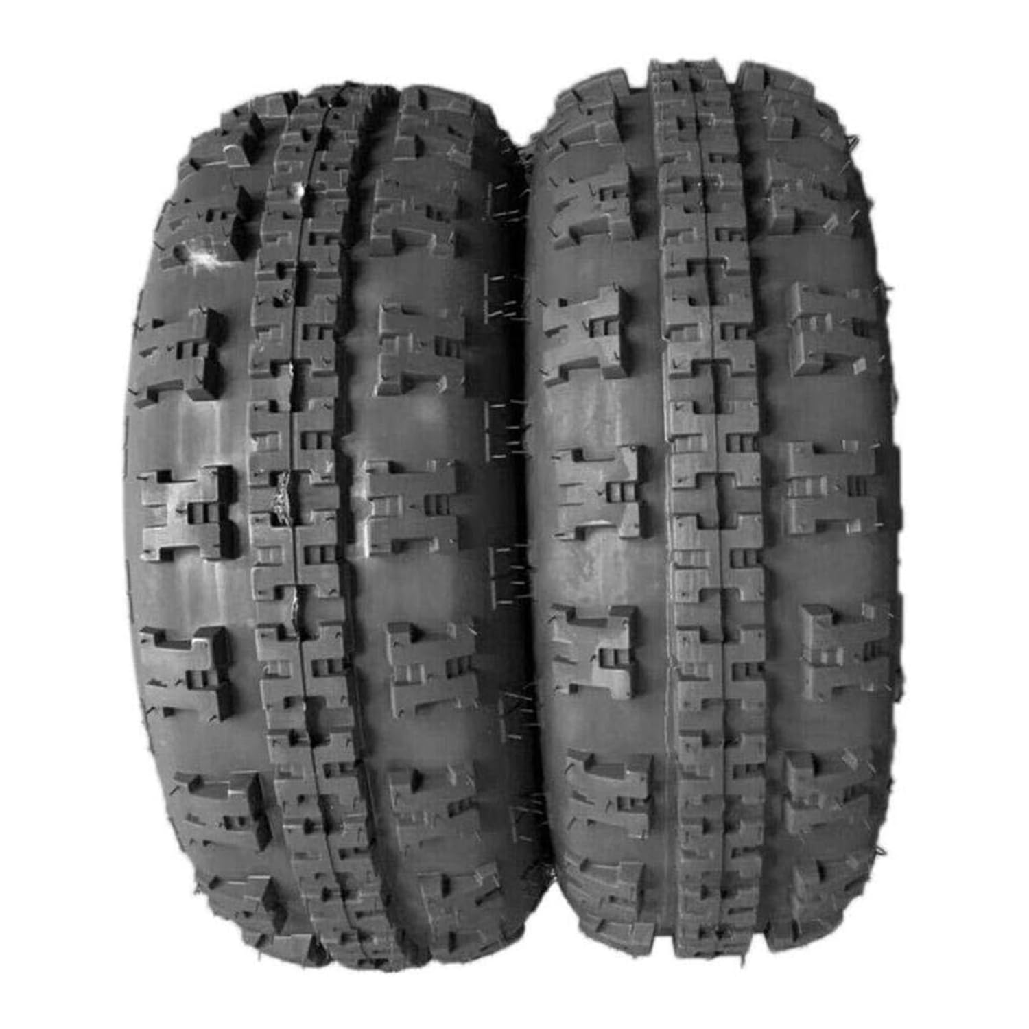 Garvee AT21x7-10-4PR ATV Tires, All Terrain ATV UTV Mud Trail Tires(Set of 2, Tubeless)