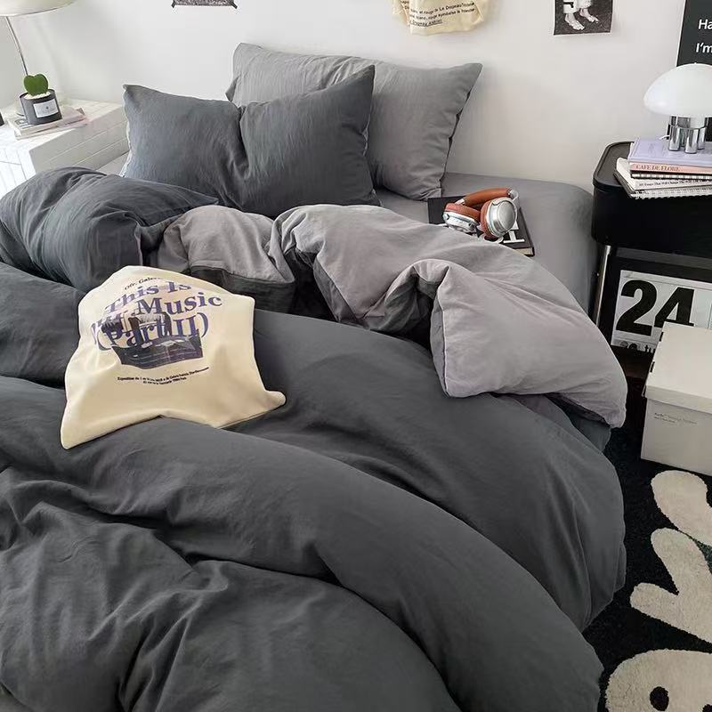 Cozy Winter Bedding Set with Wool Blend sheet and Fluffy Duvet Cover 85