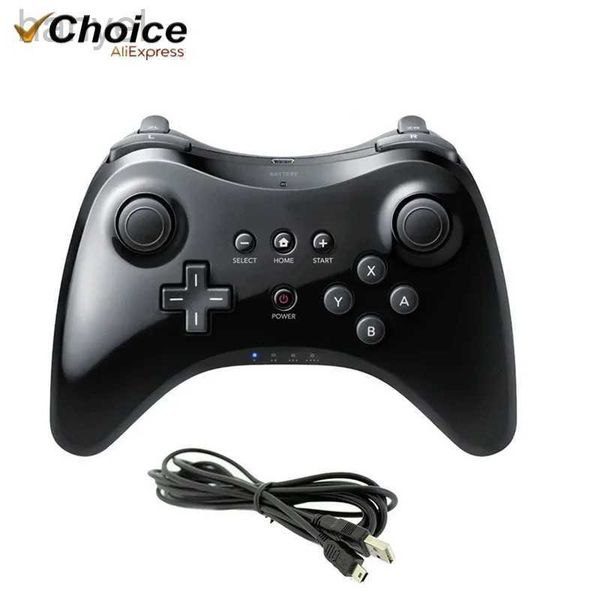 Game Controllers Joysticks Wireless Classic Pro Controller Joystick Gamepad for Nintend wii U Pro with USB Cable Wireless Controller d240424