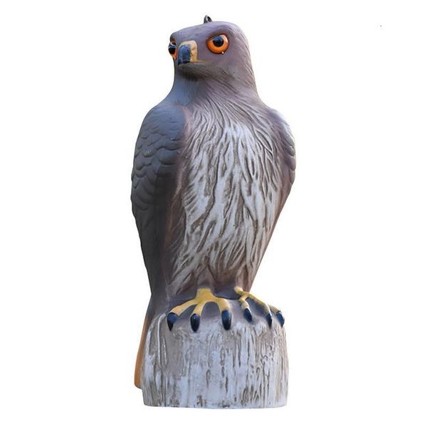 Decorações de jardim Decorações de jardim corujas para assustar os pássaros com chifres de coruja Bird Scarecrow Decloy Nature inimigo Scare