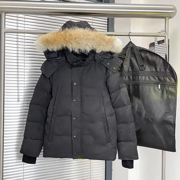 Down Jacket Canada Coats luxury down Outdoor Winter Jassen Outerwear Big Fur Hooded Fourrure Manteau pockets goosee down jackets Hiver Parka