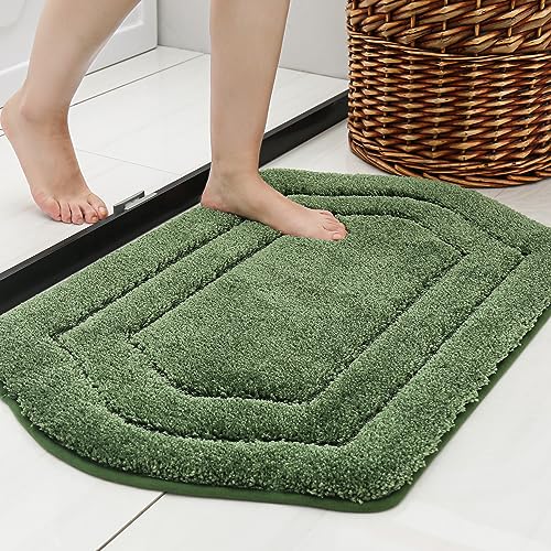 COSY HOMEER Extra Thick Bath Rugs for Bathroom - Anti-Slip Bath Linen Set Mats Soft Plush Yarn Shaggy 100% Strong Polyester Living Room Bedroom Mat Wa