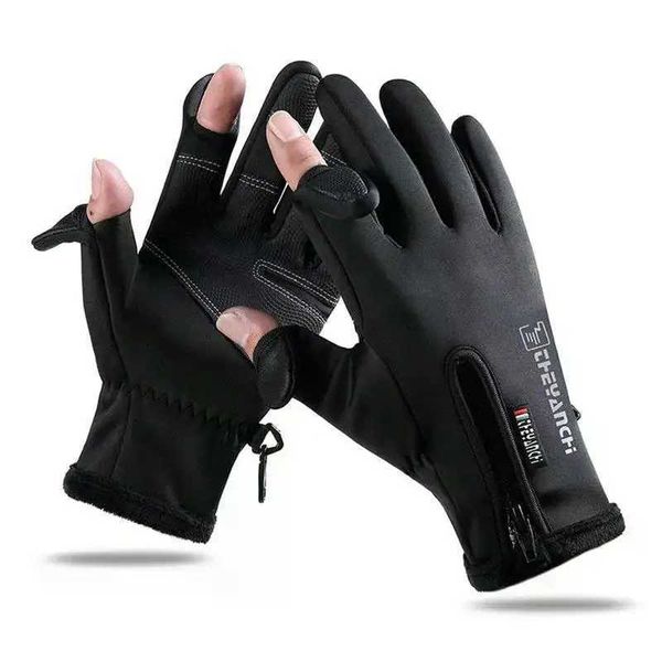 Winter Fishing Gloves for Men Women Waterproof Touch Screen Gloves Outdoor Running Cycling Skiing Gloves XJ241107