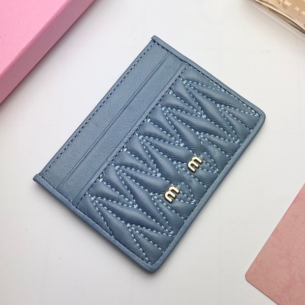 Card Holder Women Wallets Bag High Quality Genuine Leather Sheepskin Golden Hardware Cardholder Coin Purse ery Wallet Designer Woman