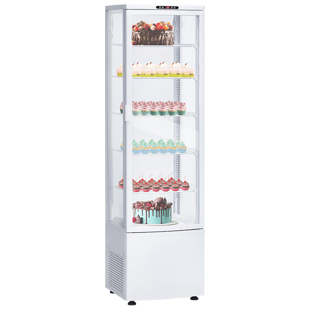 Garvee 308L-10.9 Cu.FT Commercial Refrigerator Display Case, Display Fridge Single-Door Pastry Display Case with LED Lighting for Home Store Gym Bar