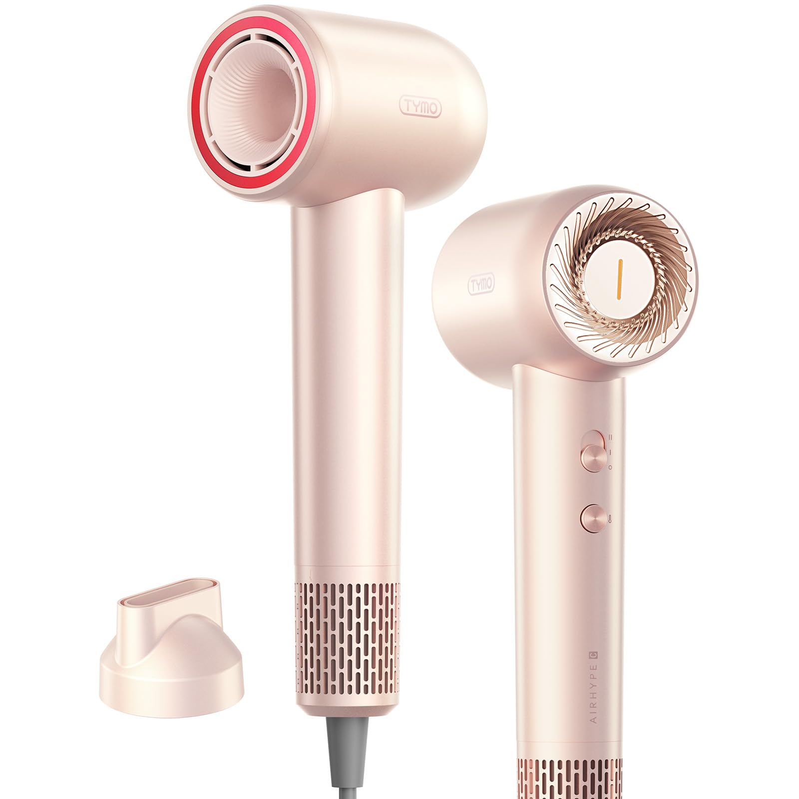 TYMO Ionic Hair Dryer for Women, High Speed Travel Blow Dryer for 5X Faster Drying & 0 Damage, Professional Portable Quiet Hairdryer with 400M Negativ