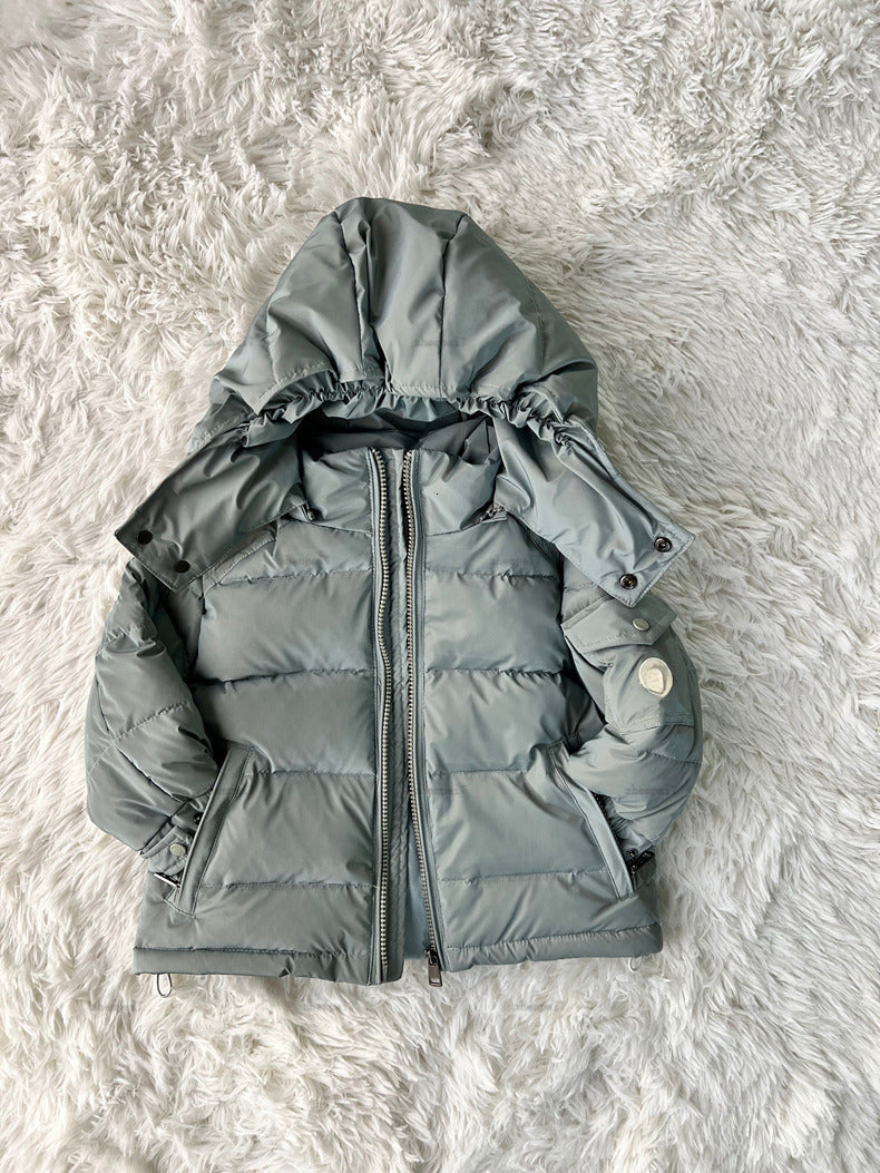 Top down baby jacket Simple and pure color design child Outwear Winter warmth kids designer clothes girls boys coat A000X27N285-b