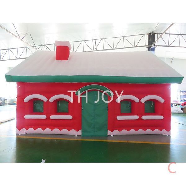 Outdoor activities: Inflatable Christmas house, Christmas cave, portable tent decoration with lights