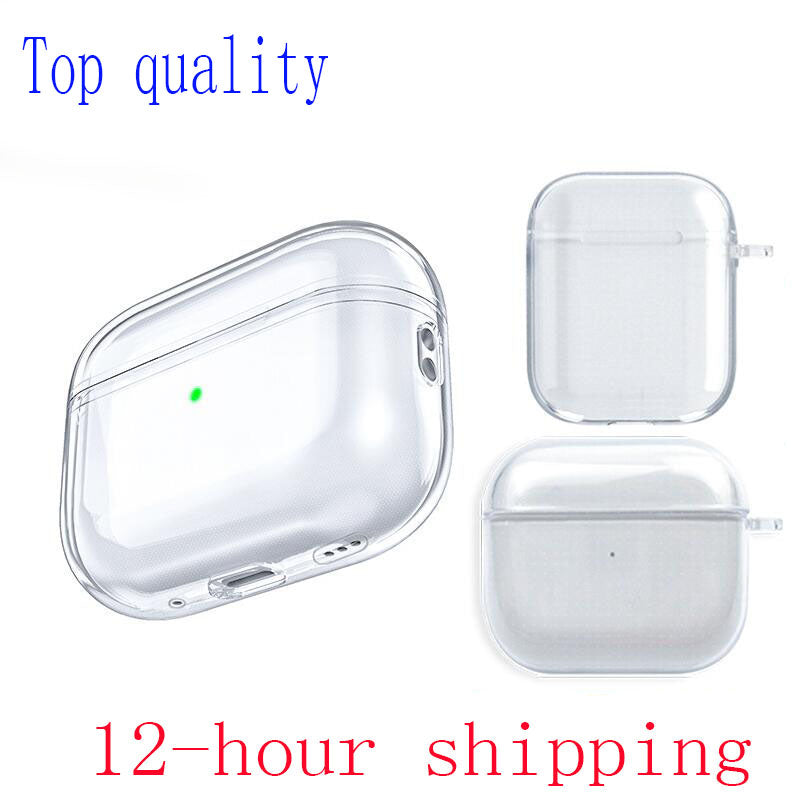 For Airpods 4 AirPodspro2 Earphones Airpod Bluetooth Headphone Accessories Solid Silicone Cute Protective Case Apple Wireless Charging Box TPU Case
