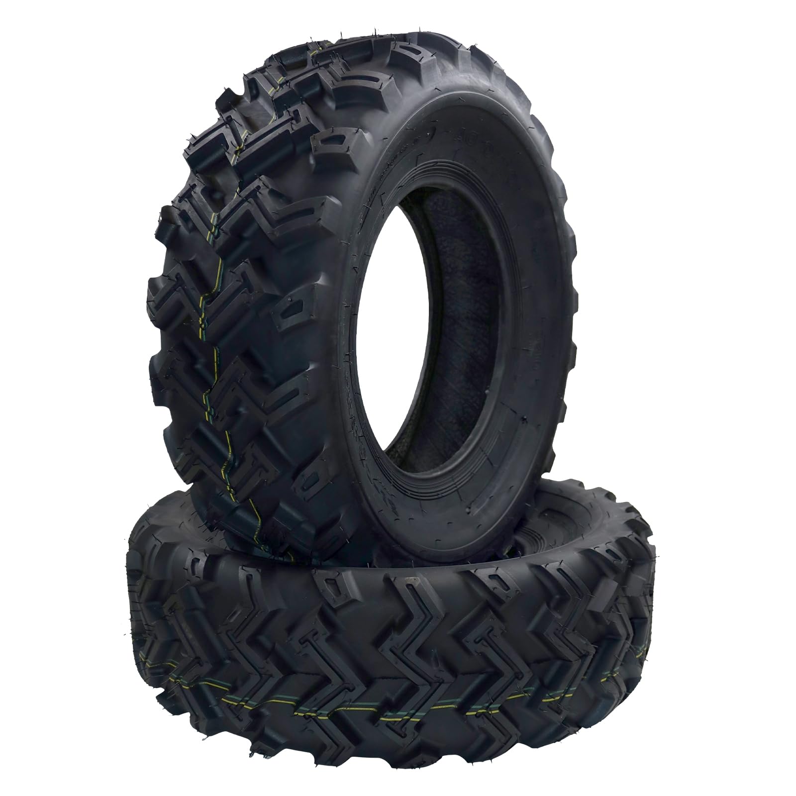 Garvee Set of 2 ATV UTV all-terrain Tires 25x8-12 6PR, Oblique Construction Non-Directional Tread Pattern QD-115(S), Pair of 2 UTV Tires for Suitable 