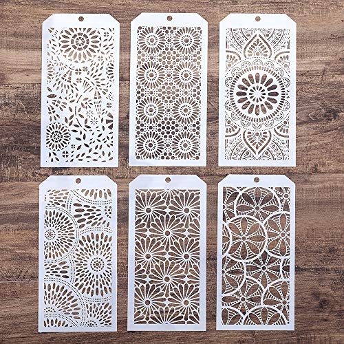 DIY Decorative Stencil Template for Scrapbooking Painting on Wall Furniture Crafts,Set of 6 (Sunflower)