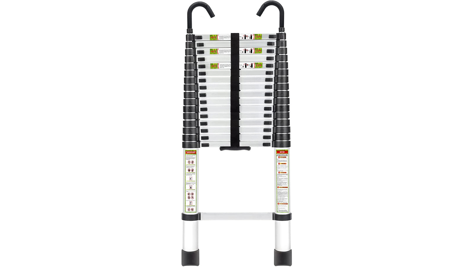 KERDOM FelixKing 10.5FT Aluminum Telescopic Ladder: Non-Slip Feet  Aluminum - 5m-16.5FT