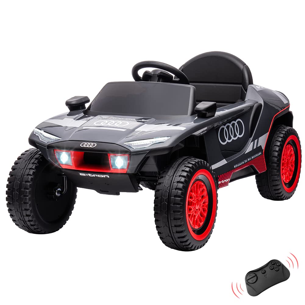 Garvee 12V RS E-tron Kids Ride-On Car: Remote Control, Dual 35W Motors, Spring Suspension, LED Lights, Horn, EVA Tires, for Ages 3-8