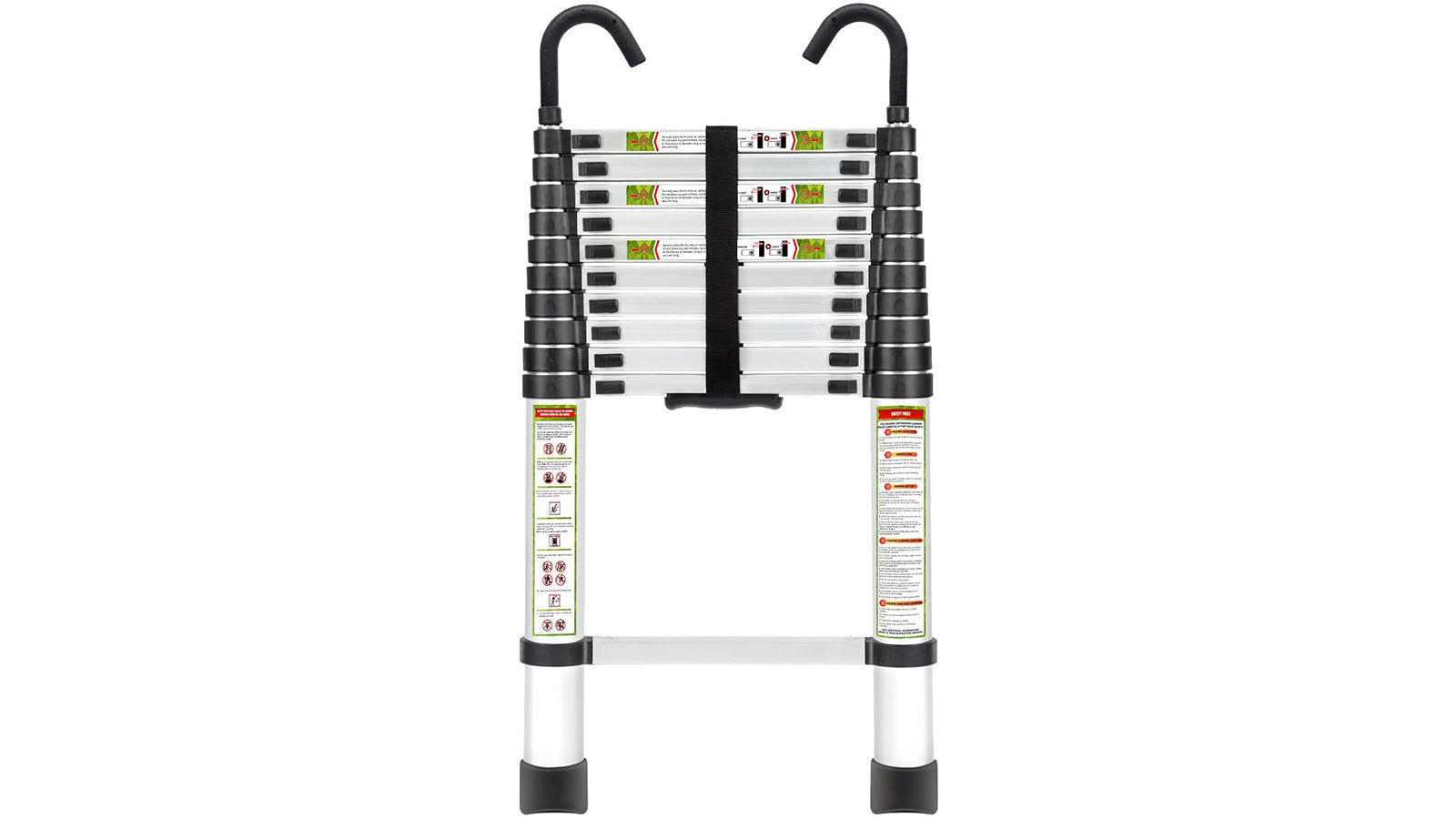 KERDOM FelixKing 10.5FT Aluminum Telescopic Ladder: Non-Slip Feet  Aluminum - 3.2m-10.5FT