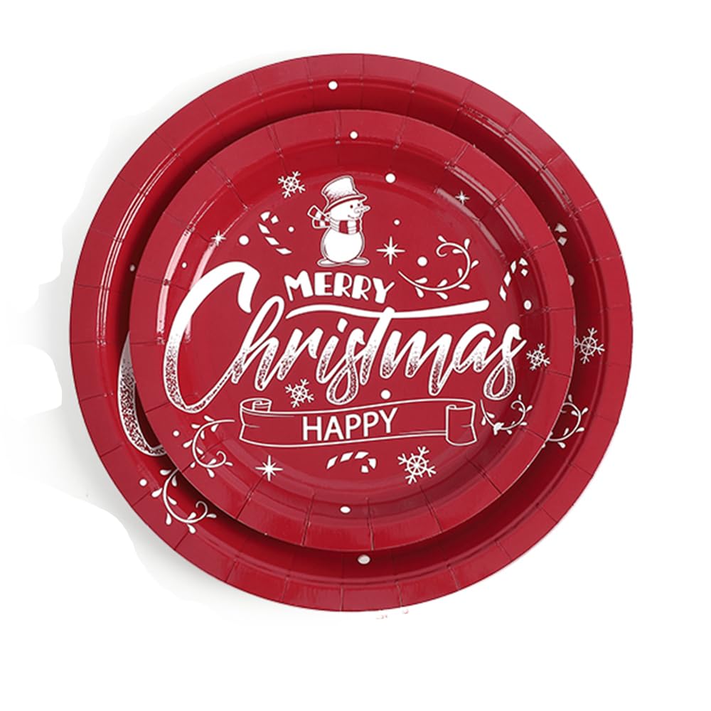 Garvee Happy Christmas Plates