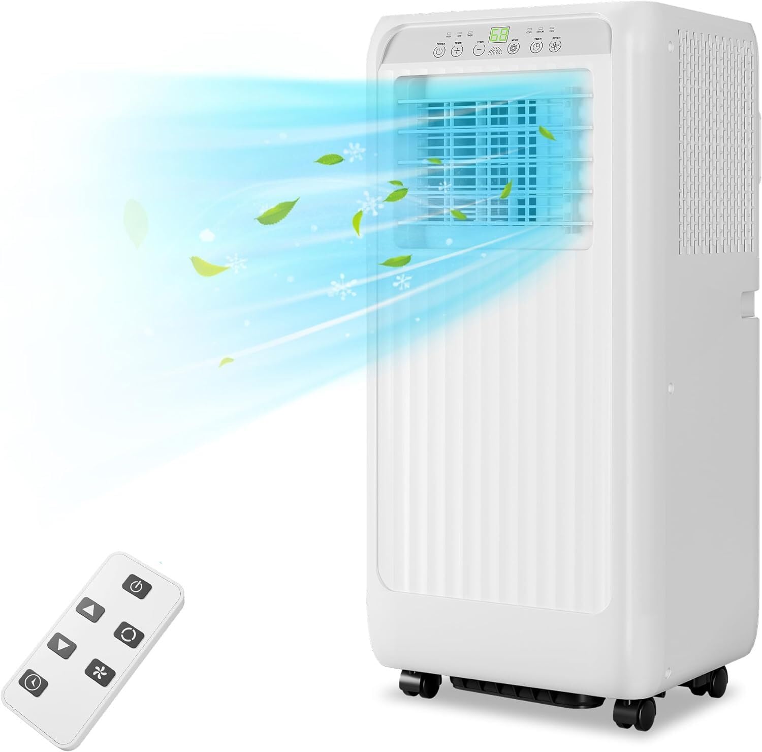 Garvee Portable Air Conditioner, 10,000 BTUs Portable AC Unit Modes with Fan & Dehumidifier, Fast Cooling for Rooms Up to 450 Sq. Ft, Quiet 51dB, Easy