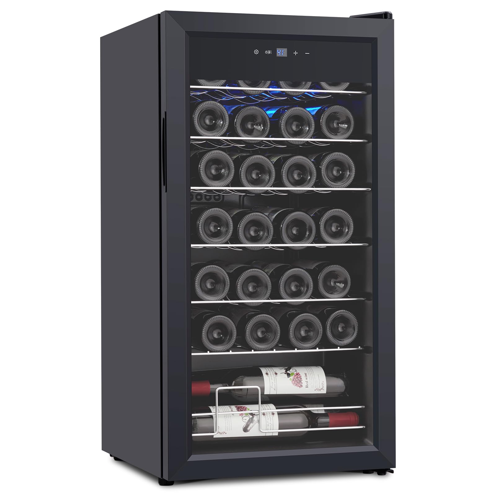 Garvee Wine Fridge 177 Bottle, Wine Cooler Refrigerator with 41~64°F Digital Temperature Control, Wine Refrigerator Freestanding for Red White Wine, C