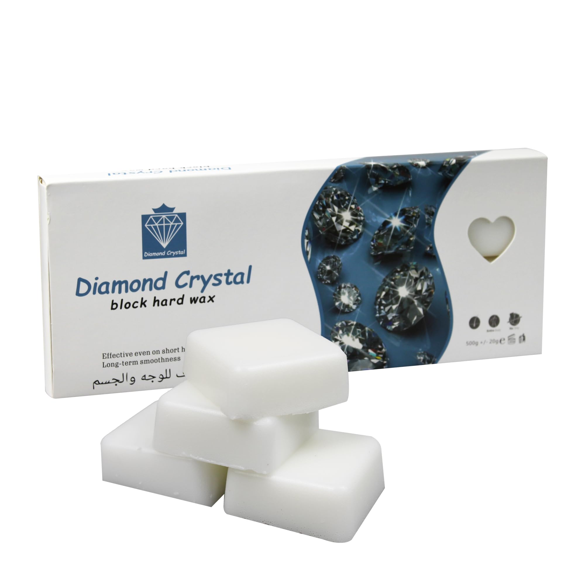 Hair Removal Wax, Stripless Wax for Sensitive Skin, 1 lb Professional Hard Wax, Perfect for Full Body White