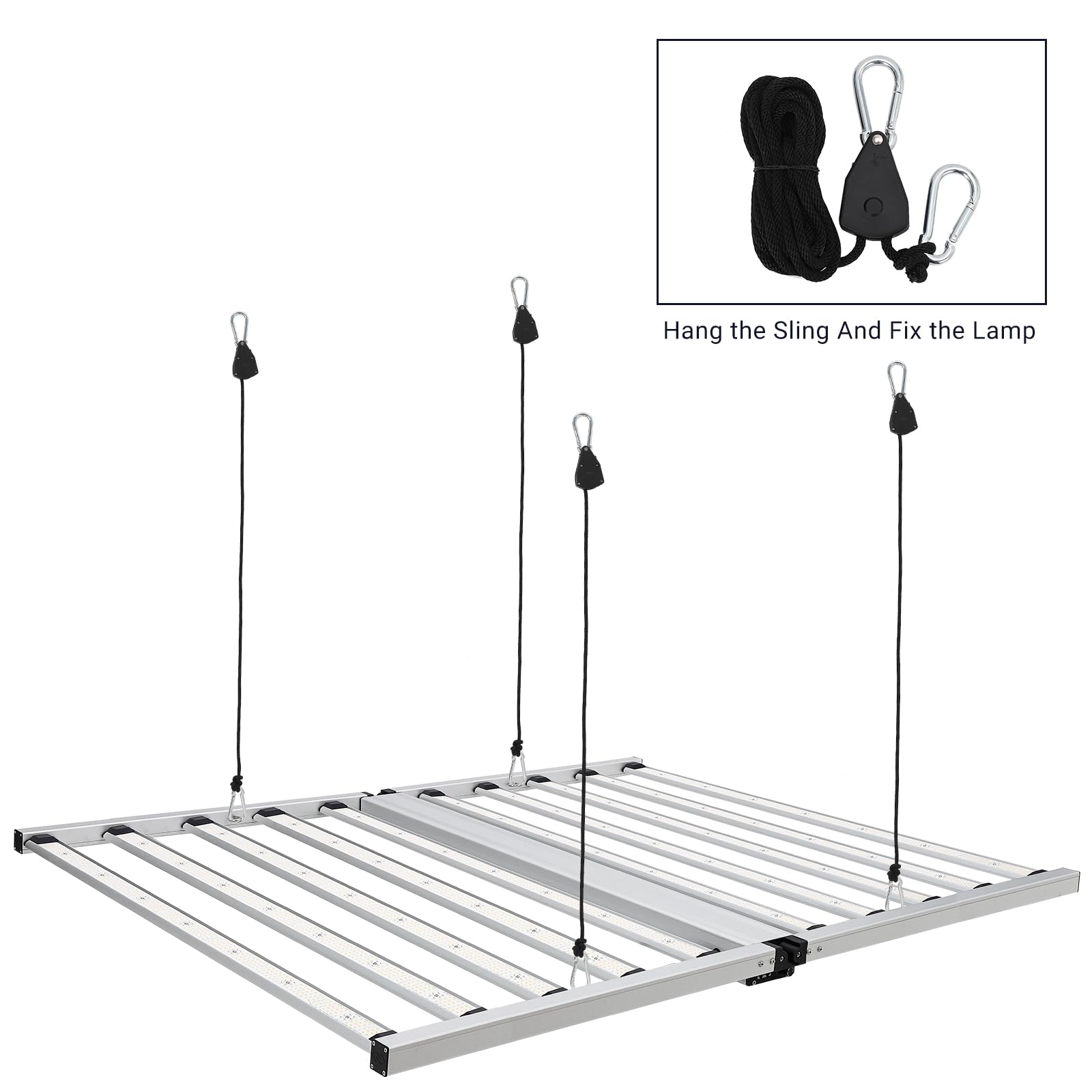 Garvee 1000W LED Grow Lights, 4×4ft Foldable & Dimmable Grow Lights, Full Spectrum UV&IR Grow Lamp w 4340 Diodes, for Basement & Greenhouse Planting, 