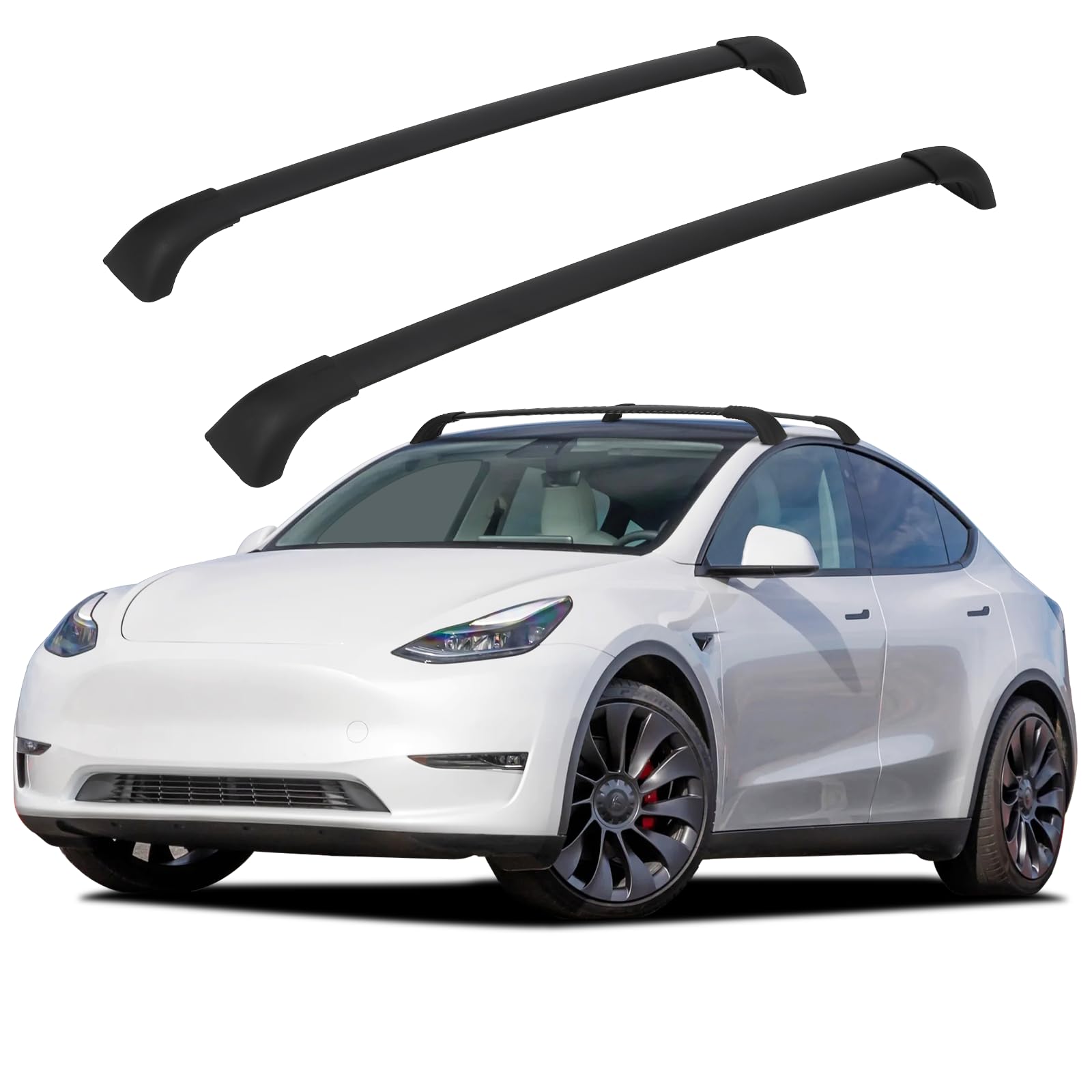 Garvee Roof Rack Cross Bars, Roof Bars Compatible with 2020-2023 Model Y Crossbars for Rooftop Cargo Carrier, Luggage, Kayak, Bike, Snowboard