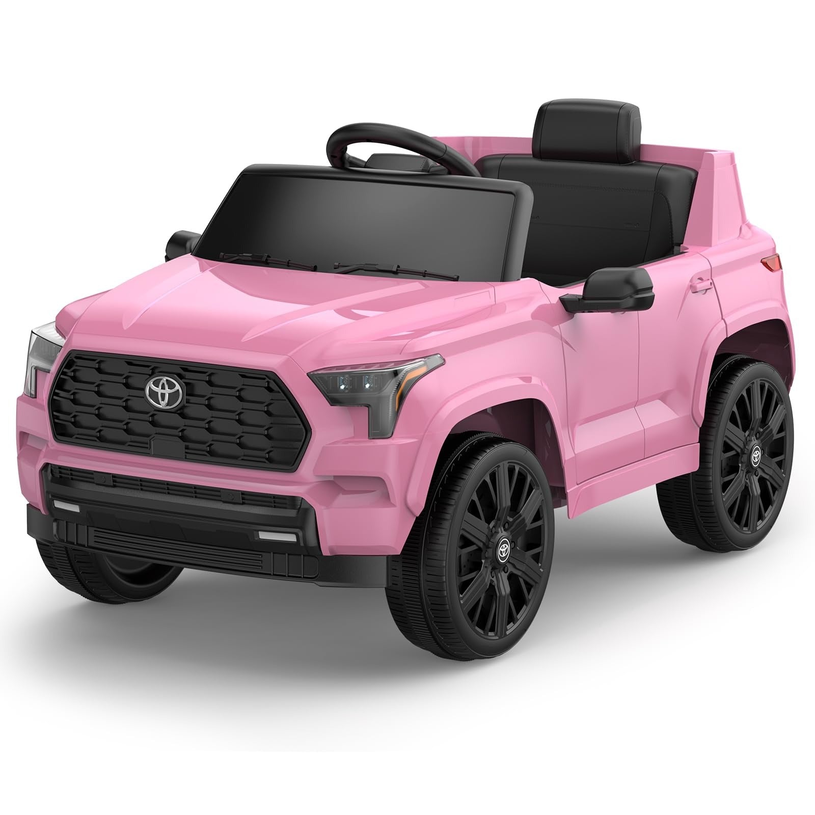 Garvee 12V Licensed Toyota Ride-On Truck: Remote Control, Spring Suspension, LED Lights, Bluetooth, 3 Speeds