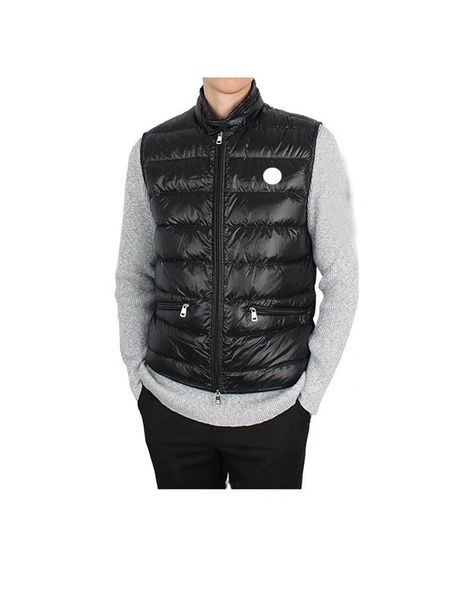 Outdoor Lightweight Mens Down Vest Stand Collar men gilet Chest NFC Badge men down vest Autumn Winter gilets Size 1--5