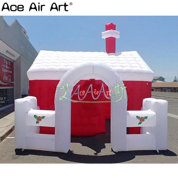 3.6m L x 3.3 m W new design Christmas inflatable grotto Inflatable Santa&#039;s Grotto tent inflatable Christmas house