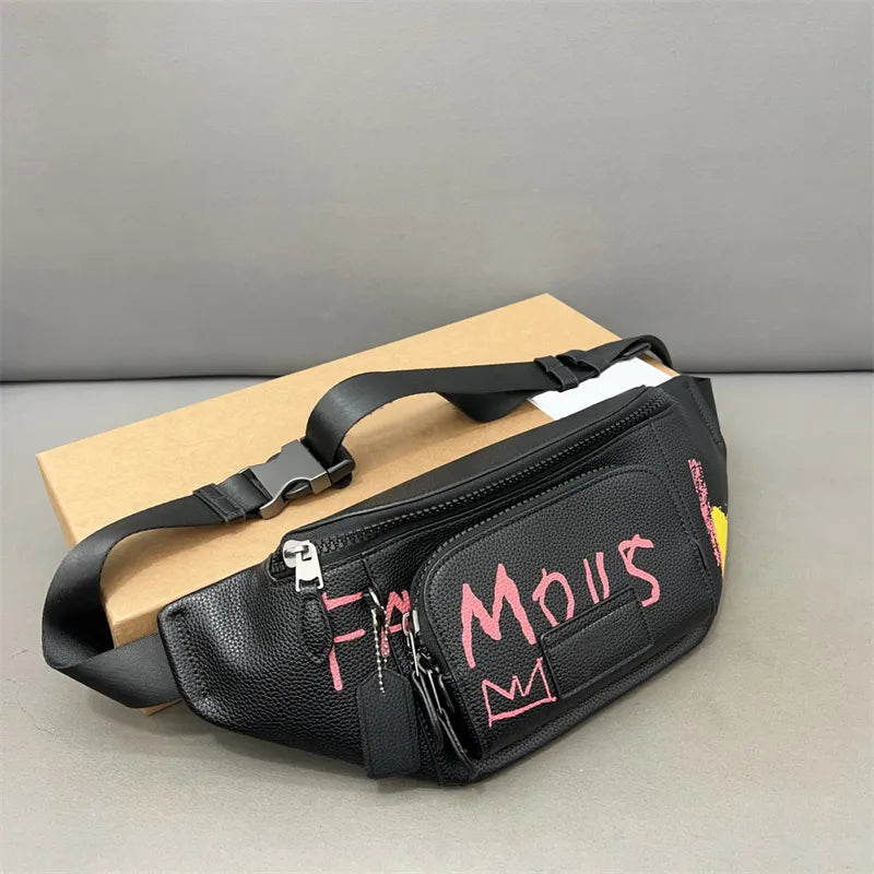 Designer Bag Mens Waist Bags Bumbag Women Chest Pack Leather Cross Body Letter Brand Fashion Belt BFG2502188
