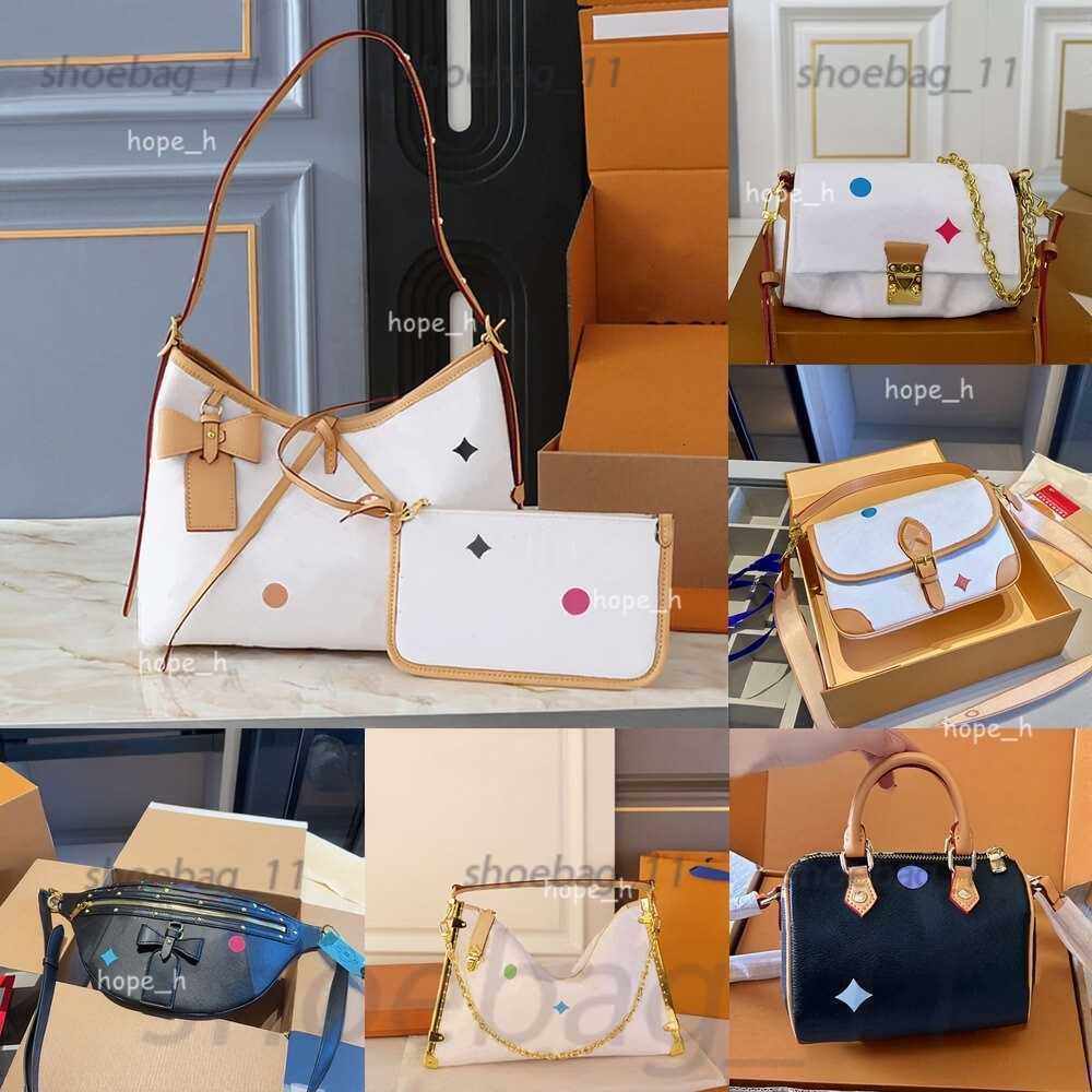 Shoulder Bags 2025 new designer nano bags takashi murakami shoulder bag leather handbag canvas women colorful fashion composite lady beach clutch to