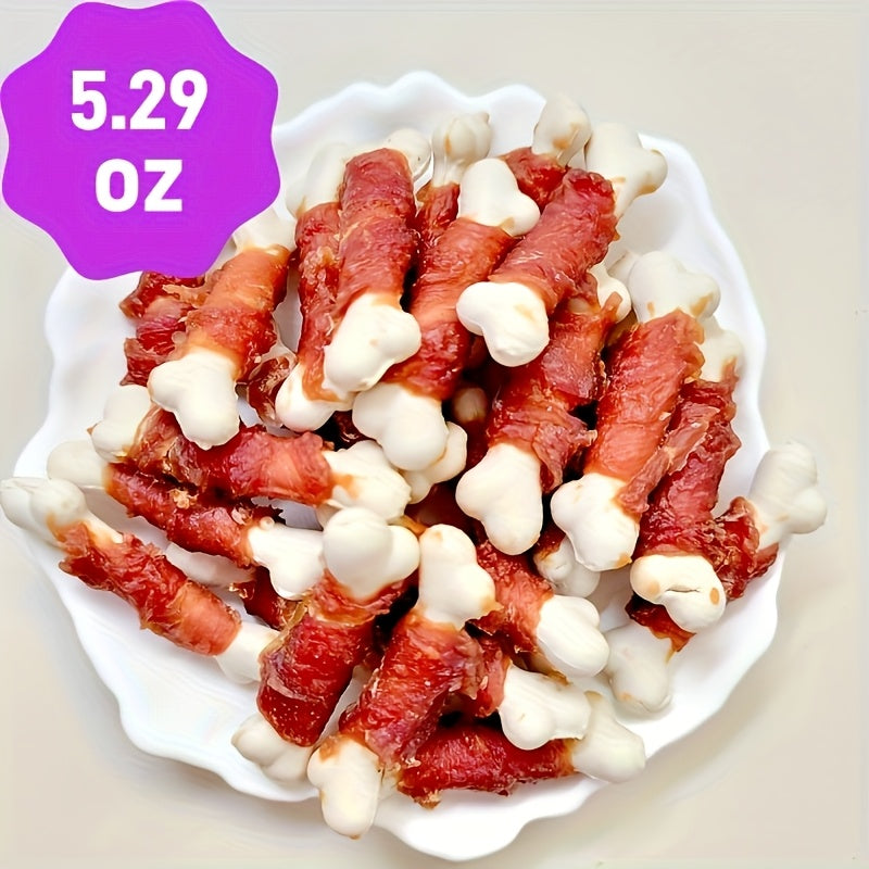 TEMU Natural Duck Wrapped Bones For Dogs High Protein & Treats Perfect For Training, Chewing & Rewards For Small, Medium & Large Dogs