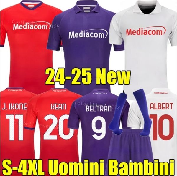 24 25 FIORENTINA soccer jerseys ALBERT SOTTIL CASTROVILLI MANDRAGORA J. IKONE 2024 2025 men kids kits socks football shirts