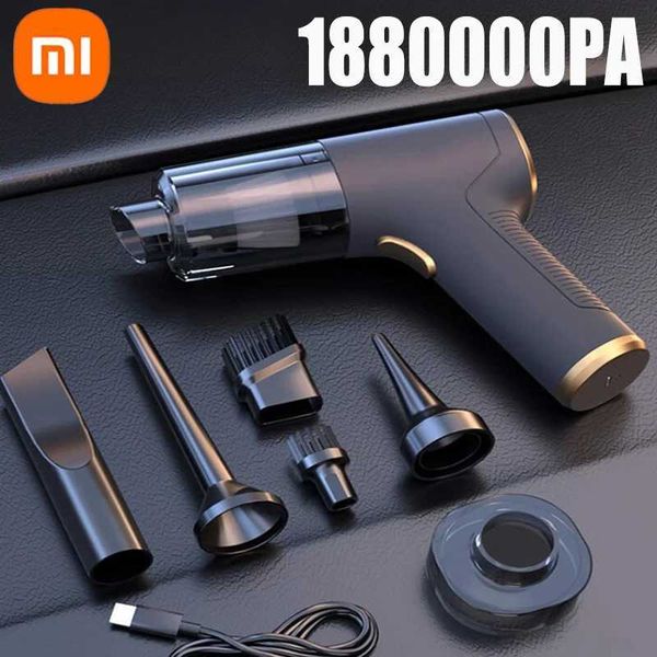 Vacuum Cleaners Wireless Car Vacuum Cleaner 1880000Pa Suction Blow 2 in1 Portable Handheld Home Car Dual Use Mini Vacuum Clean New z240722