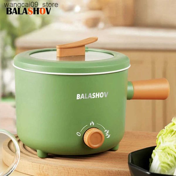 Health Pots 220V-110V Multifunction Cooker Household Single-Double Layer Hot Pot Mini Electric Cooking Machine Non-stick Pan Pots EU -USPlug