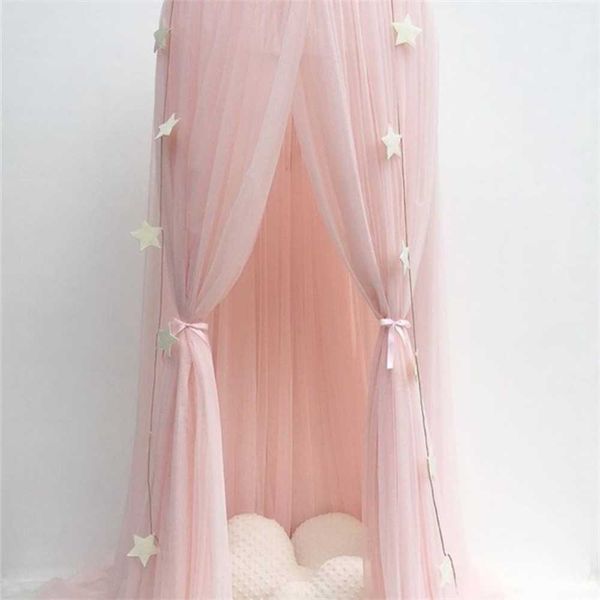 Hanging Baby Bed Canopy Mosquito Net Dome Dream Curtain Tent Crib Netting Round Hung Kids Children Room Decor 220303