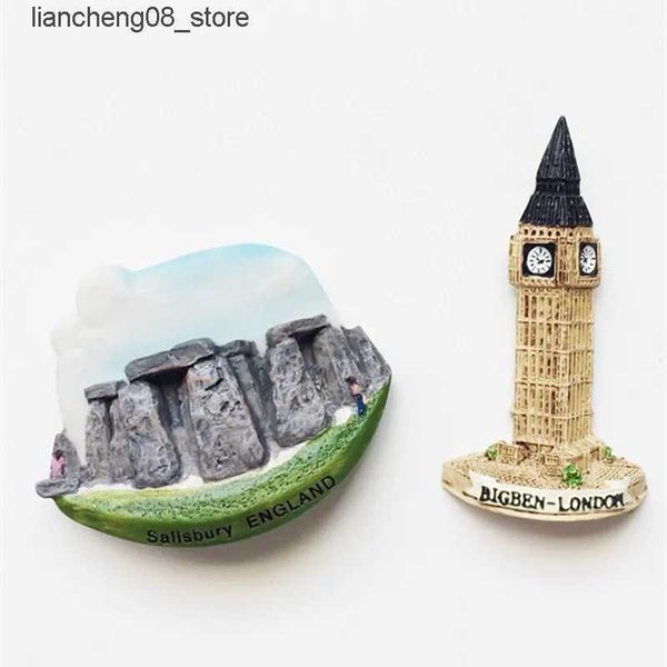Fridge Magnets 3D Elizabeth Tower Fridge Magnet London Big Ben England Salisbury Tourist Souvenirs Decorative Refrigerator Magnetic Stickers