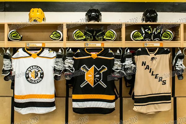 ECHL Wheeling Nailers 2024-25 Hockey Jersey Tanner Laderoute Dillon Hamaliuk Isaac Belliveau Lukas Svejkovsky David Jankowski Matt Koopman