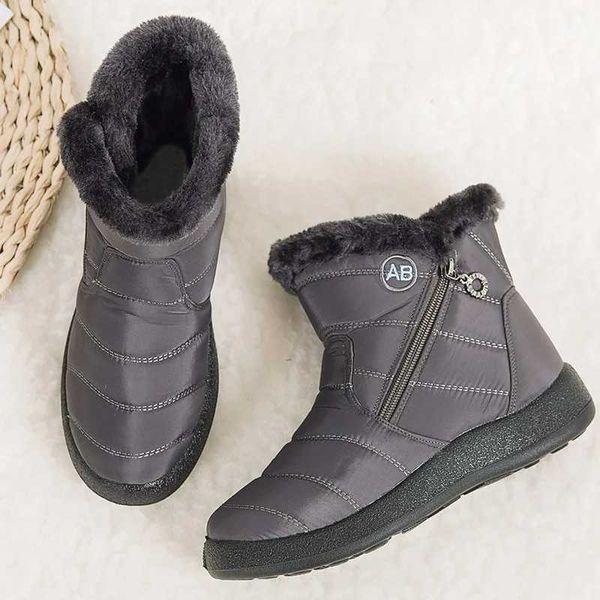2024 Warm Winter Boots Ankle Fur Bota Womens Winter Shoes Warm Waterproof Snow Boots Womens Short Boots Y241113