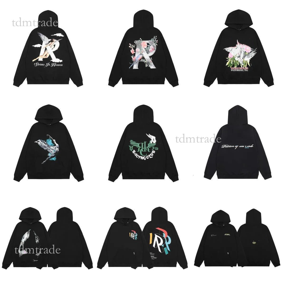 Representor Hoodie Designer Hoodie Letter Pringted High Street Casual American Loose Couple Hoodie Sweater Coat Clothes Mens Tracksuits Representjum