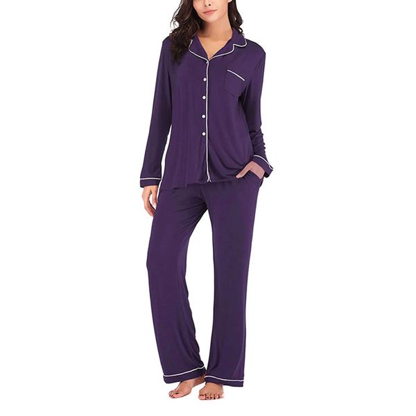 Modal Pajama Sets Pijama Women Ensembles Pyjama Summer Pajamas Nightdress Lounge Elegant 2 Piece Trouser Pj Sleepwear HomewearC241213