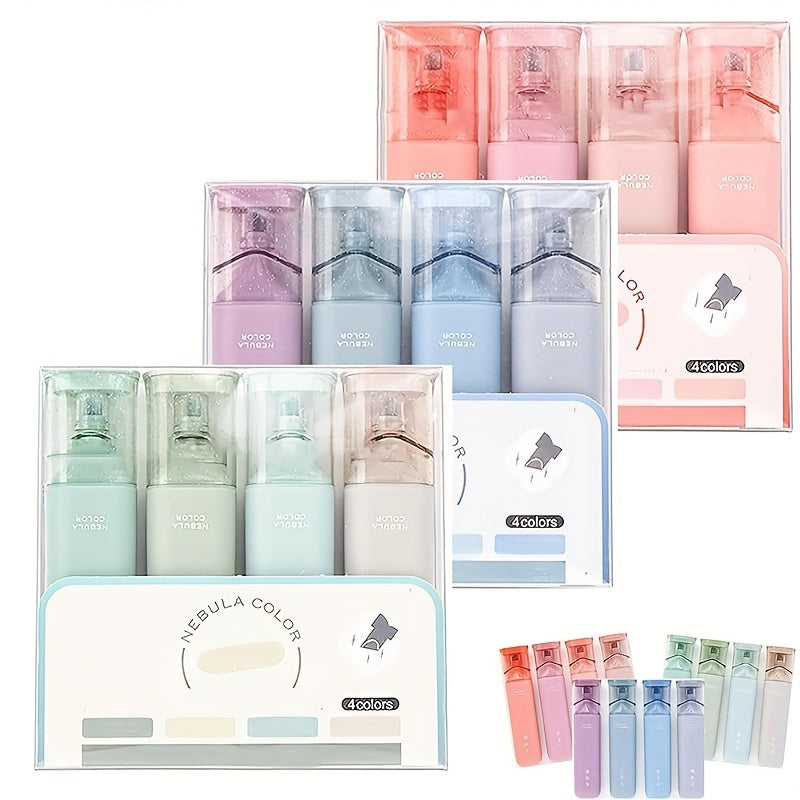 TEMU 12pcs Nebula Color Glitter Highlighter Markers, Sparkly Glitter Highlighter Pen, Multifunctional Flash Pen For Sparkling Note Taking Diary,