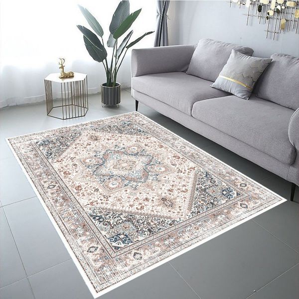 Designer rug washed imitation cashmere rug foldable floor mat living room bedroom sofa rug