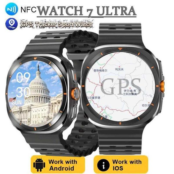 New Smartwatch men Watch 7 Ultra NFC BT Call Waterproof GPS tracking Personalized Watch Face fitness tracker smart watch M240824