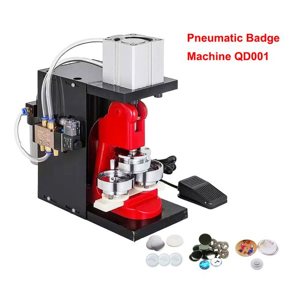 Pneumatic Badge Machine Desktop Pneumatic Badge Refrigerator Paste Pressing Mold Making Machine Without Pump 220V-110V
