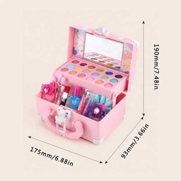Childrens makeup and cosmetics toy box princess makeup and girl toy set lipstick eye shadow safe and non-toxic childrens toys X24112812