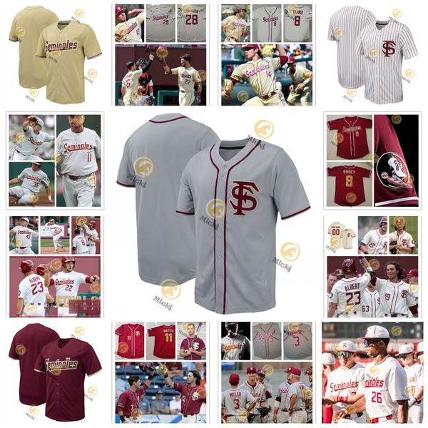 Matheu Nelson Parker Messick Florida State Baseball Jersey Paul Sorrento Marshall McDougall Kevin Cash Devon Travis Luke Weaver Jaime Ferrer