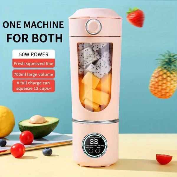 700ML Electric Juicer Mini Portable Blender Fruit Blender Multi functional Juicer Blender W241025