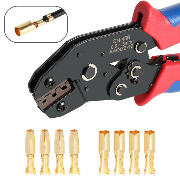 400-600 PCS Bullet Electrical Wire Connectors Wiring Kit Male Female Gold Brass-Silver Crimp Terminals For Motorcycle Automotive