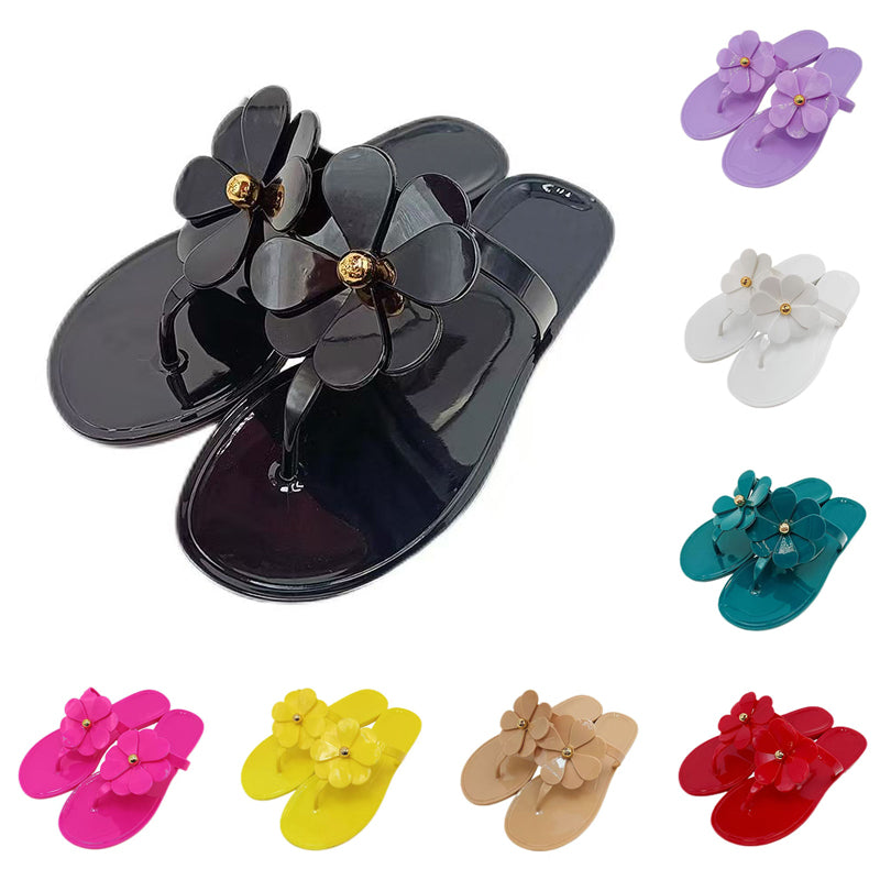 Designer Sandals Slides Womens Slippers Sunflower flowers Beach shoes Mules Outdoor Waterproof Luxury Sandals Summer Flip flops pantoufles claquette