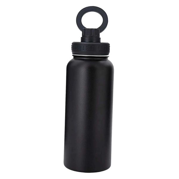 Insulated Water Bottle with Phone Holder 1000ml Leakproof Sports Water Bottle Drink Bottle for Office Trip Outdoor Gym HouseholdXJ241026